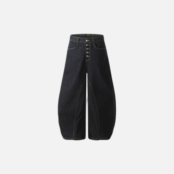Chic Woodland Bell Leg Denim alternatif görünüm