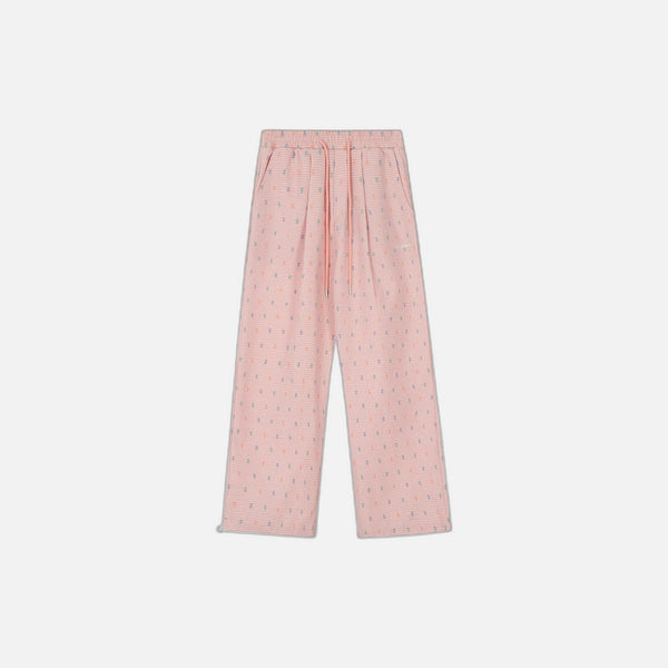 Plaid Cord Casual Trousers