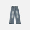 Pintuck White Classic Relaxed Field Denim