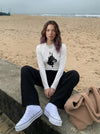 Doberman Designed Long Sleeve Top