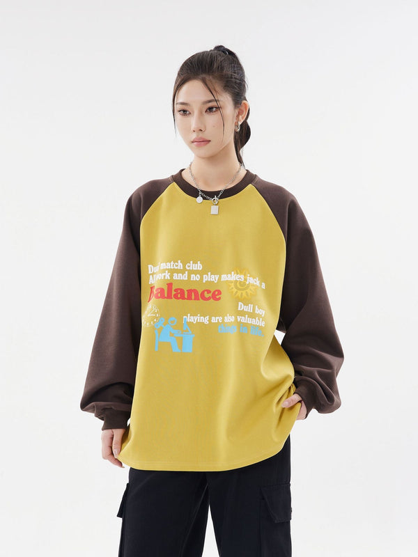 Solar Club Print Sweatshirt alternatif görünüm