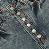 Faded Button-Fly Denim
