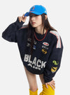 Baskılı Basic Sweatshirt, kombin görünüm — Navra Wear