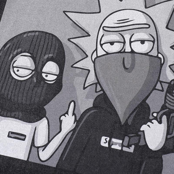 Rick & Morty Relaxed Sun-Bleached T-Shirt alternatif görünüm