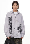 Moto Spirit Fearless Print Top
