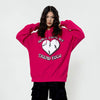 Cracked Heart Letter Sweatshirt