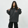 Loved Heart Embroidery Sweatshirt