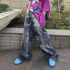 Bell-Leg Relaxed Graphic Denim