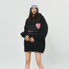 Heart Poetry Graphic Sweatshirt