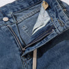 Drawstring Relaxed Blue Denim