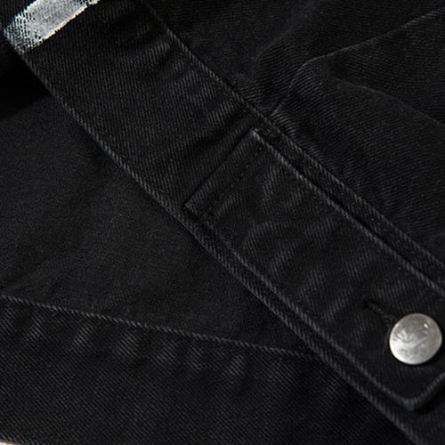 Heritage Washed Black Denim Jacket alternatif görünüm