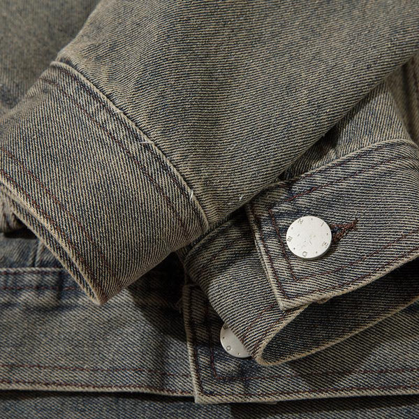 Multi-Pocket Field Denim Jacket alternatif görünüm
