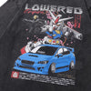Aged Otaku-Style Robot Imprinted T-Shirt