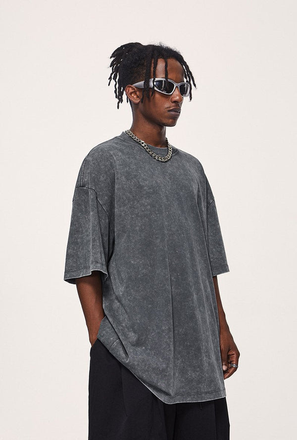 Warm-Season Breezy-Cut Acid-Rinsed T-Shirt alternatif görünüm
