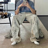 Graffiti Wash Wide-Leg