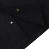 Chain-Trim Black Oversized Shirt