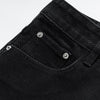 Black Plain Classic Denim