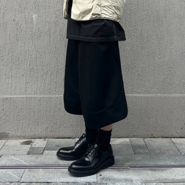 Irregular Blade Niche Suit Denim Shorts alternatif görünüm