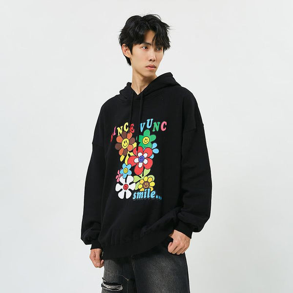 Smiley Sunflowers Classic Sweatshirt alternatif görünüm