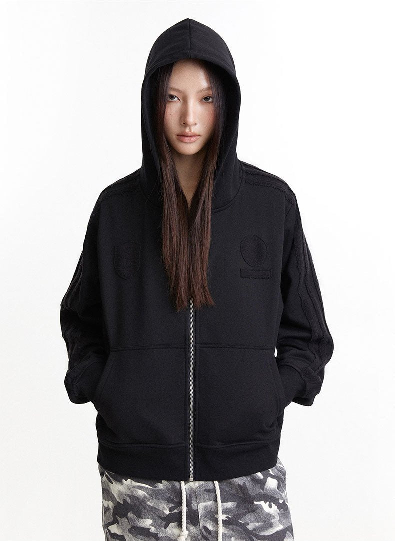 Blank Solid Zip-Up Sweatshirt