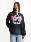 Star Number Graphic Sweatshirt