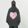 Colorblock Heart Letter Sweatshirt