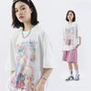 Easy-Fit Cute Cartoon Imprinted T-Shirt