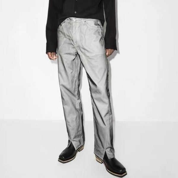 Reflective Gray Classic-Leg Denim alternatif görünüm