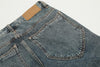 Yıkanmış Yırtık Detaylı Jean Pantolon, yakın çekim — Navra Wear
