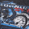 Washed-Out Unstructured Full-Throttle Car Print T-Shirt