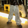 Graffiti Wash Wide-Leg