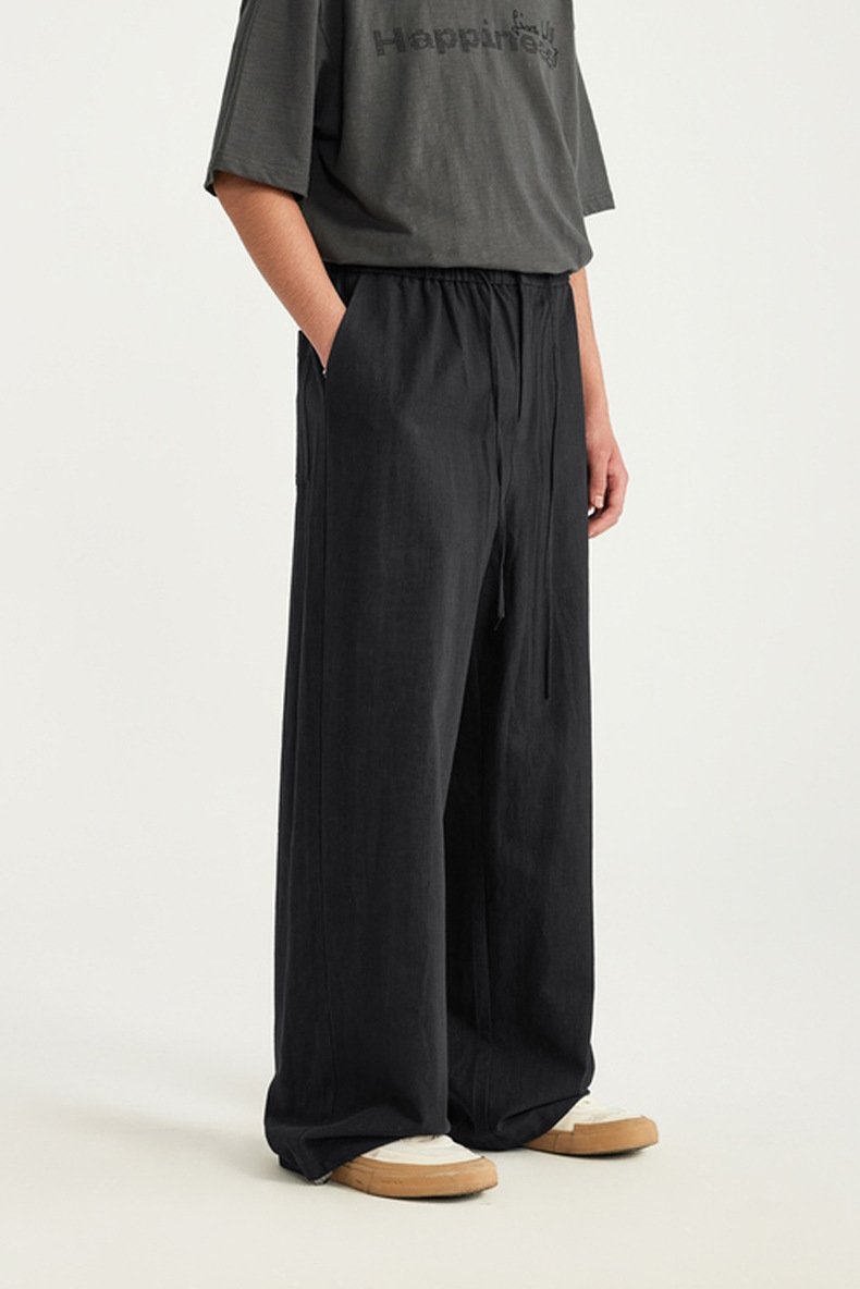 Solid Loose Baggy Trousers