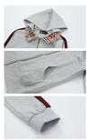 Checkered Accent Sweatshirt