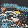 Faded-Wash Water Power Stamped T-Shirt