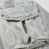 Bell-Leg Multi Pockets Denim