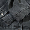 Graphic Bullet Print Washed Jacket