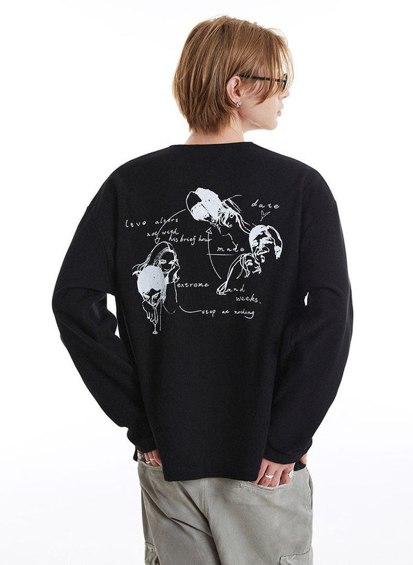 Fall Needle-Art Henley T-Shirt alternatif görünüm