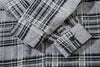 Checkered Button-Up Sweatshirt