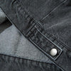 Graphic Bullet Print Washed Jacket