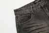 Faded Wrinkled Torn Denim