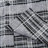 Checkered Button-Up Sweatshirt