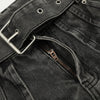 Field Belted Bell-Leg Denim