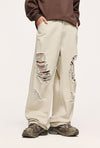 Relaxed Classic Gravel Torn Denim