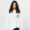 Loved Heart Embroidery Sweatshirt