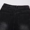 Strap Detail Denim Bottoms