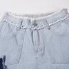 Butterfly Patch Stitched Bell Leg Denim