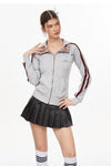 Checkered Accent Sweatshirt