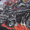 Unstructured Angry Manga-Art Imprinted T-Shirt