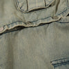 Khaki Multi-Pocket Baggy Denim