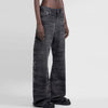 Bell-Leg Stripe Wild Denim